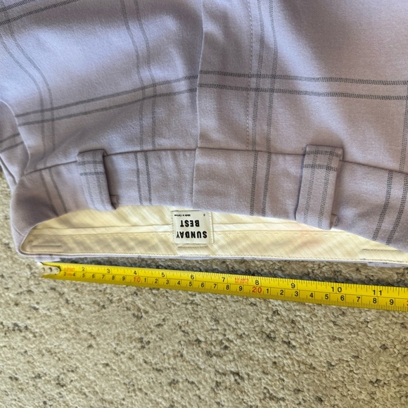Sunday Best 0 EUC wool blend Lavender Checkered Cargo Pants wide leg/flare - Picture 5 of 13